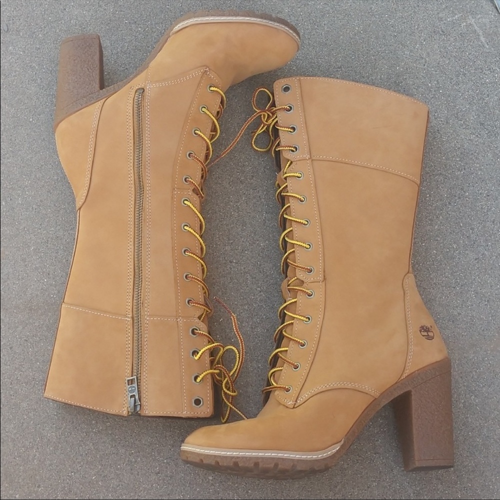 •Timberland Glancy 10” Lace Up Boots•